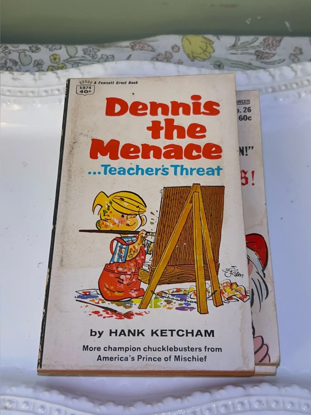 Dennis the Menace Vintage Book Stack